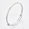 Adjustable 304 Stainless Steel Expandable Bangle Making BJEW-R306-01-3