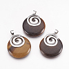 Natural & Synthetic Gemstone Pendants KK-F751-D-2