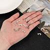 304 Stainless Steel Letter Charms STAS-O072-J-4