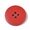 4-Hole Spray Painted Wooden Buttons BUTT-T006-018-3