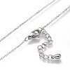304 Stainless Steel Butterfly Lariat Necklaces NJEW-I240-17-4