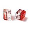 Two Tone Transparent Glass Beads GLAA-NH0001-03A-2