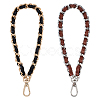 WADORN 2Pcs 2 Color Alloy with PU Leather Bag Strap FIND-WR0002-20-1