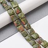 Natural Unakite Beads Strands G-K359-B14-01-2