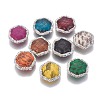 Polymer Clay Rhinestone Beads RB-F031-06-1