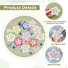 HOBBIESAY 22Pcs 22 Style Layer Polyester Embroidery Lace Sewing Ornaments PATC-HY000-06-4