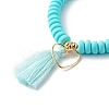 Handmade Polymer Clay Beads Stretch Bracelets Sets BJEW-JB06427-01-3