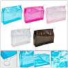 WADORN 10Pcs 5 Colors Transparent PVC Cosmetic Storage Zipper Bags ABAG-WR0001-04-3