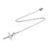 Non-Tarnish 201 Stainless Steel Pendant Necklaces NJEW-T009-JN111-1-45-2