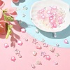 420Pcs 12 Styles Spray Paint ABS Plastic Imitation Pearl Beads MACR-CJ0001-63-5