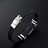 201 Stainless Steel Constellation Beaded Bracelet ZODI-PW0001-044I-3