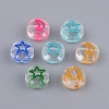 Transparent Clear Acrylic Enamel Beads sgMACR-SZ0001-12-2