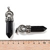 Natural Obsidian Pointed Big Pendants G-Q163-02AS-01-3