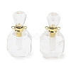 Natural Quartz Crystal Perfume Bottle Pendants G-Q163-10G-04-1