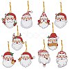 Christmas Theme DIY Diamond Painting Keychain Kit DRAW-PW0007-05C-1