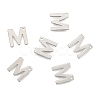 304 Stainless Steel Letter Charms X-STAS-O072-M-2