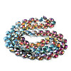 Electroplate Triangle Glass Beads Strands EGLA-A036-11A-HP01-2