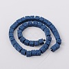 Synthetic Lava Rock Bead Strands G-N0104-8mm-21-2