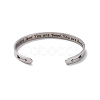 304 Stainless Steel Open Cuff Bangle BJEW-G653-01P-08-2