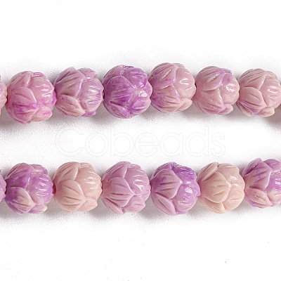 Carved Synthetic Coral Beads CORA-R021-07-02-1