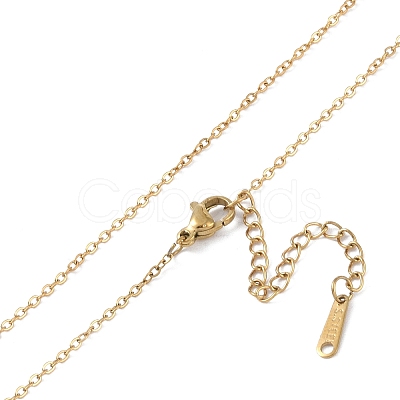 201 Stainless Steel Cable Chain Necklaces NJEW-P309-19A-G-1