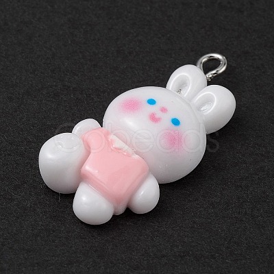 Opaque Resin Pendants RESI-D064-02P-07-1