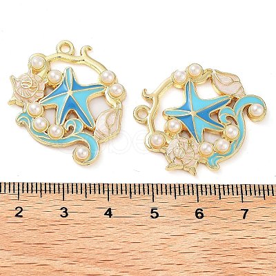 Rack Plating Alloy Enamel Pendants FIND-Q099-08C-03-1