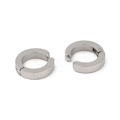 Non-Tarnish Stainless Steel Non Piercing Clip-on Earrings EJEW-M001-12C-P-1