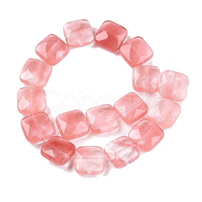 Cherry Quartz Glass Beads Strands G-T138-156-1