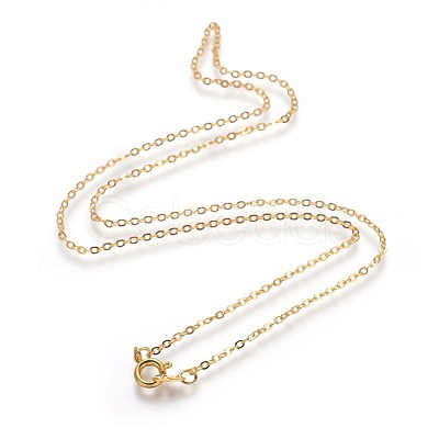 Brass Cable Chain Necklaces SW028-G-1