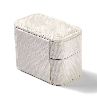 Rectangle PU LeatherJewelry Ring Storage Boxes CON-K002-06D-1