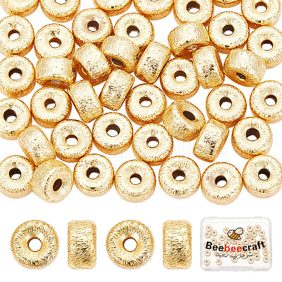 Beebeecraft 50Pcs Brass Beads KK-BBC0012-09A-1