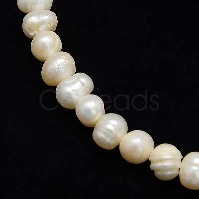 Natural Cultured Freshwater Pearl Beads Strands PEAR-L001-C-14-1