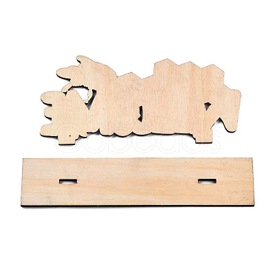 Wood Tabletop Display Decorations WOOD-N005-87-1