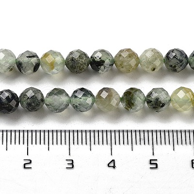 Natural Prehnite Beads Strands G-G140-A19-08-1