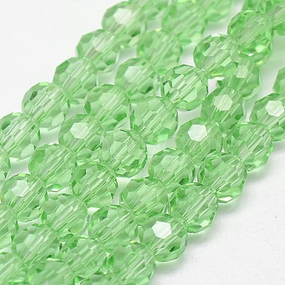 Glass Beads Strands EGLA-J042-6mm-01-1