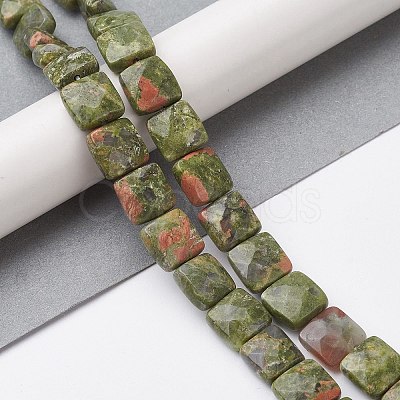 Natural Unakite Beads Strands G-K359-B14-01-1