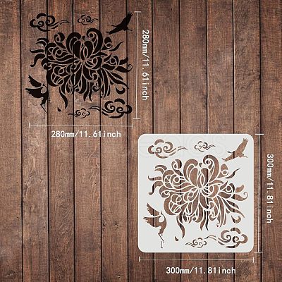 Plastic Reusable Drawing Painting Stencils Templates DIY-WH0172-547-1