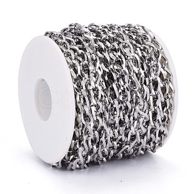 Tarnish Resistant 304 Stainless Steel Curb Chains CHS-P010-02P-1