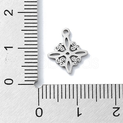 Non-Tarnish 304 Stainless Steel Charms STAS-C097-24P-1