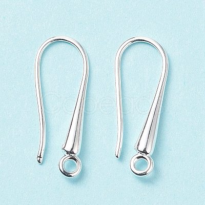 Eco-Friendly Brass Earring Hooks Findings KK-M157-03S-RS-1