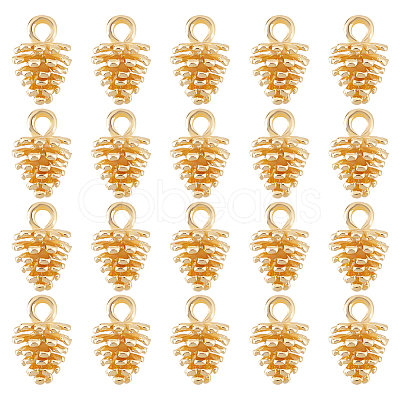 DICOSMETIC 20Pcs Brass Charms KK-DC0002-28-1