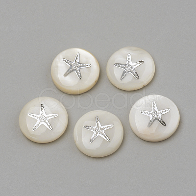 Natural Freshwater Shell Beads SHEL-Q011-008P-1