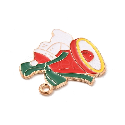 Christmas Theme Alloy Enamel Pendants ENAM-C010-01F-1