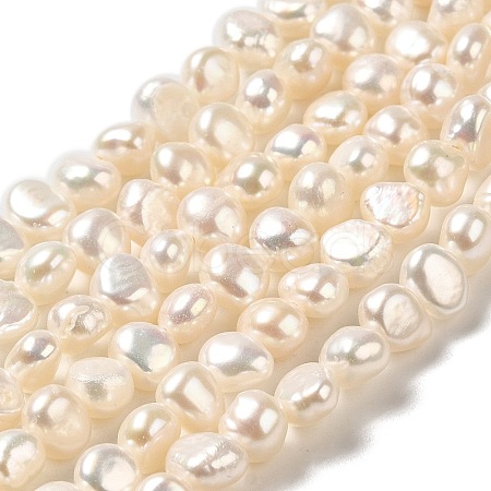 Natural Cultured Freshwater Pearl Beads Strands PEAR-E017-01-1