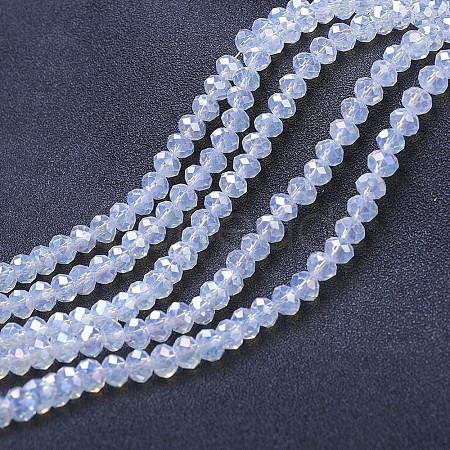 Electroplate Glass Beads Strands EGLA-A034-J2mm-B06-1