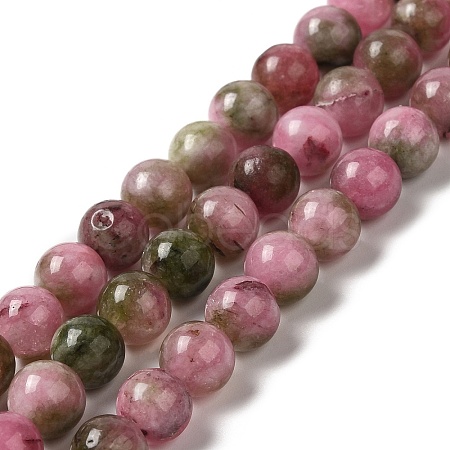 Natural Dyed White Jade Beads Strands G-M402-C03-13-1