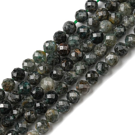 Natural Green Quartz Beads Strands G-C052-09-1