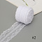 10M Polyester Lace Ribbon, for DIY Jewelry Making, Birthday Wedding Party Decoration, White, 1-1/8~1-3/4 inch(30~45mm), about 10.94 Yards(10m)/Roll