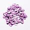 Plastic Paillette Beads, Semi-cupped Sequins Beads, Center Hole, Plum, 10x0.5mm, Hole: 1mm